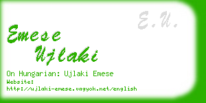 emese ujlaki business card